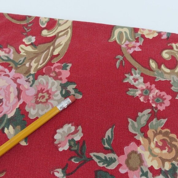 LRL Ralph Lauren Marseilles Red ONE Standard Ruffle Hem Pillowcase Pillow Sham - Picture 6 of 11